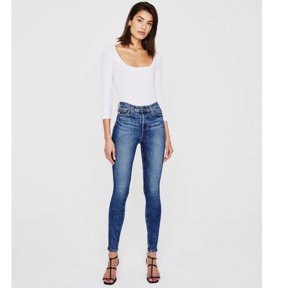 Adriano Goldschmied AG Denim Mila Super High Rise Skinny Ankle Jeans Size 28